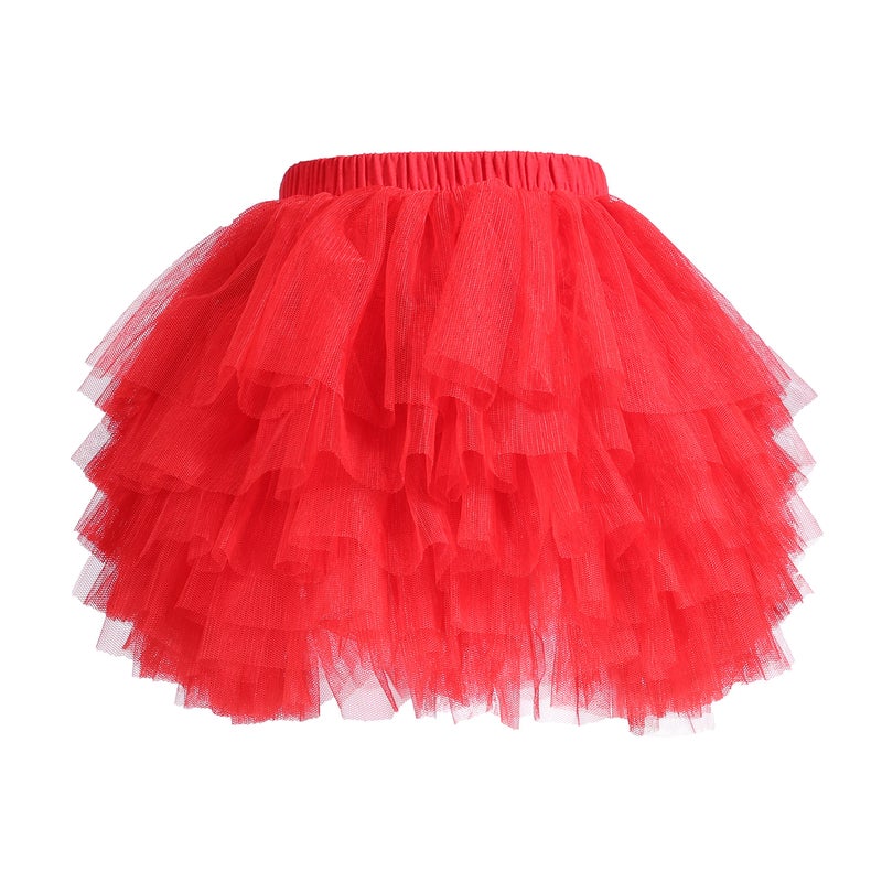 elamccor Baby Girls' Tutu Skirt Toddler 6 Layered Tulle Tutus 1-8T - Image 1